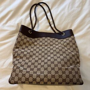 Gucci Hand Bag Brown Canvas Gucci Hand Bag Brown Canvas 1066369